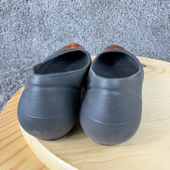 Crocs Shoes Tortoise Shell Flats Womens Size 8 Slip On Cap Toe Casual Loafer - Picture 4 of 7